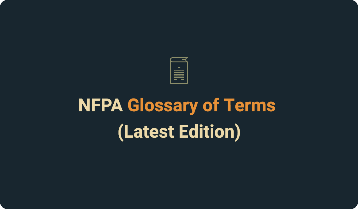 NFPA Glossary