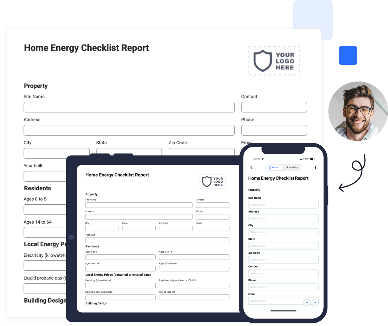 home energy inspection checklist form mobile