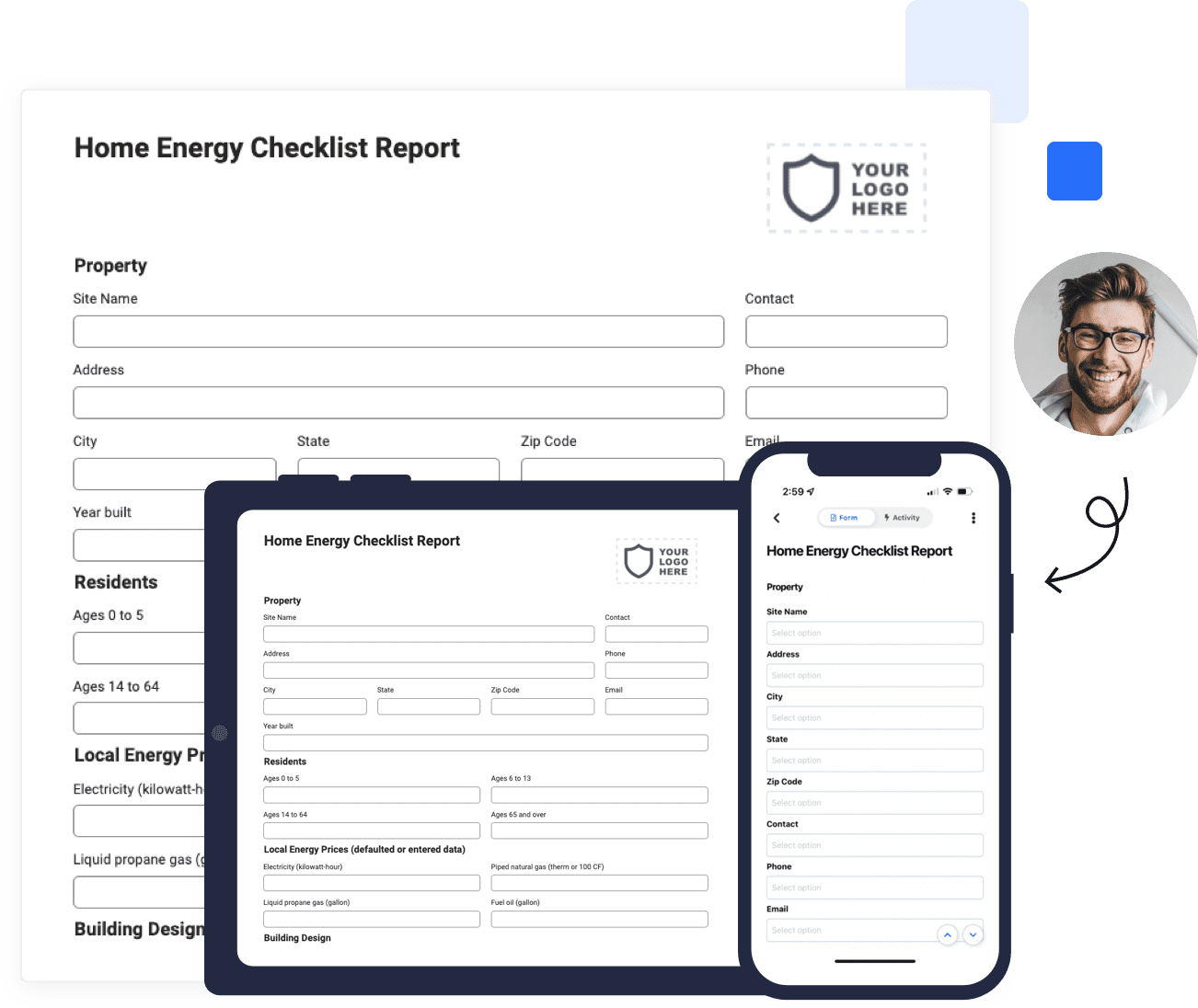 home energy inspection checklist form mobile