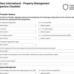 Colliers International - Property Management Inspection Checklist