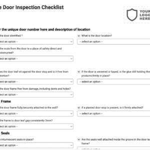 Fire Door Inspection Checklist