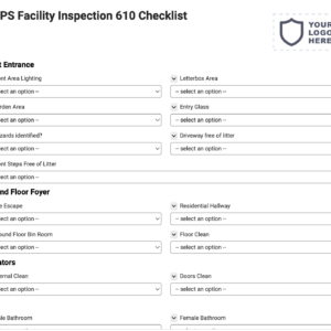 EMPS Facility Inspection 610 Checklist