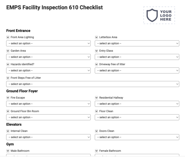 EMPS Facility Inspection 610 Checklist
