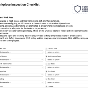 Workplace Inspection Checklist