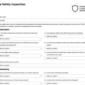Site Safety Inspection Checklist