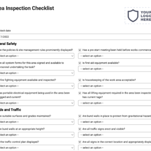 Area Inspection Checklist