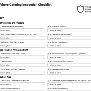 Offshore Catering Inspection Checklist