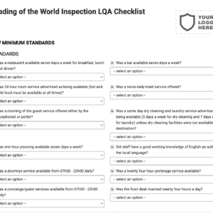 Leading of the World Inspection LQA Checklist