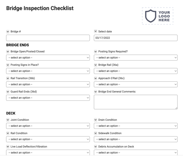 Bridge Inspection Checklist