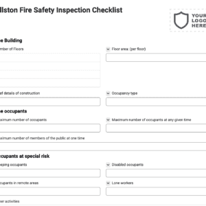 Wellston Fire Safety Inspection Checklist