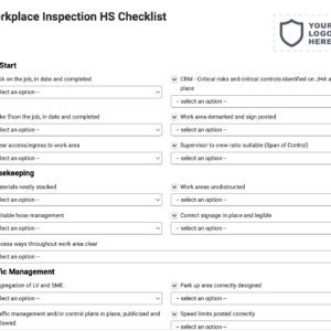 Workplace Inspection HS Checklist