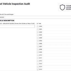 Fleet Vehicle Inspection Audit