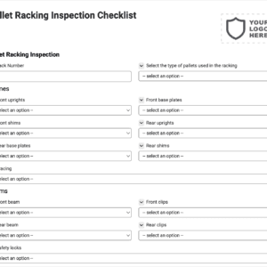 Pallet Racking Inspection Checklist