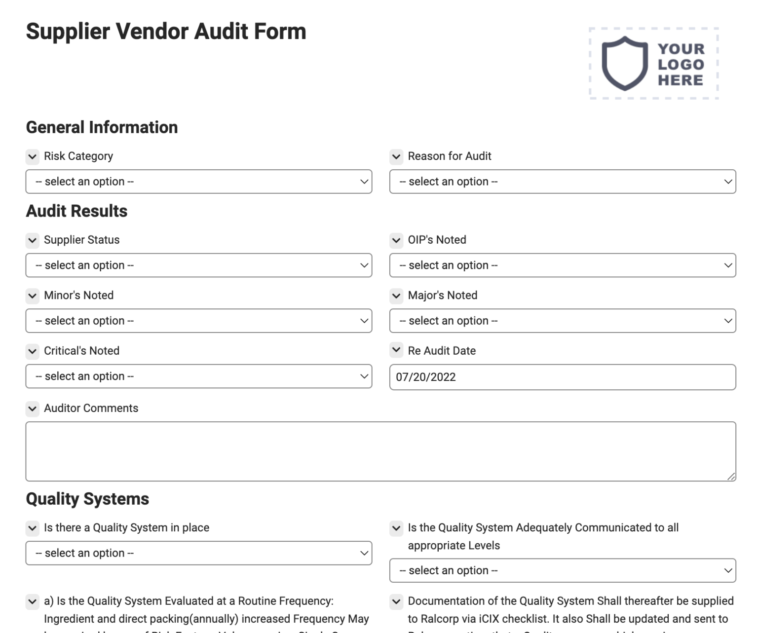 supplier-vendor-audit-form-joyfill