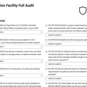 Production Facility Full Audit