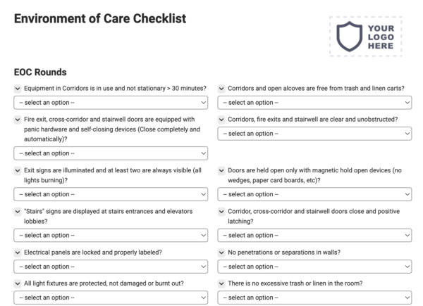 Environment of Care Checklist