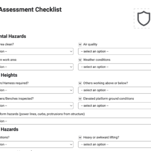 Hazard Assessment Checklist