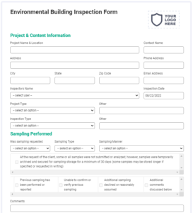 environmental inspection form templates