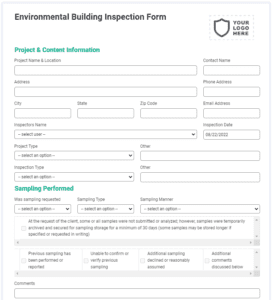 environmental inspection form templates