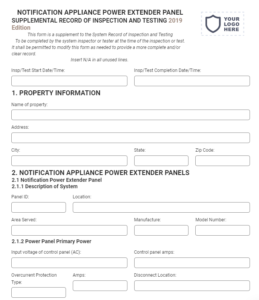 fire alarm inspection form template 4