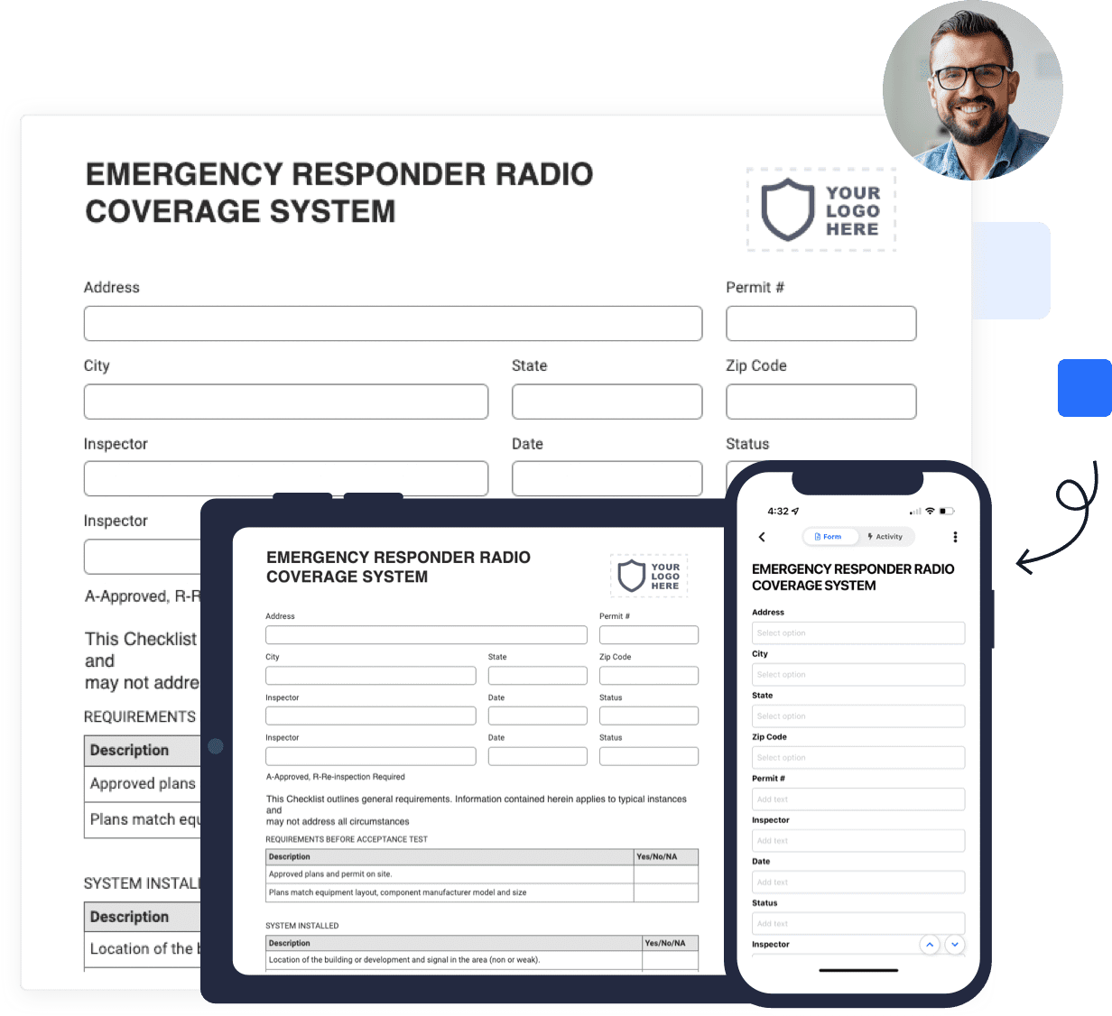 mobile emergency radio coverage inspection form preview