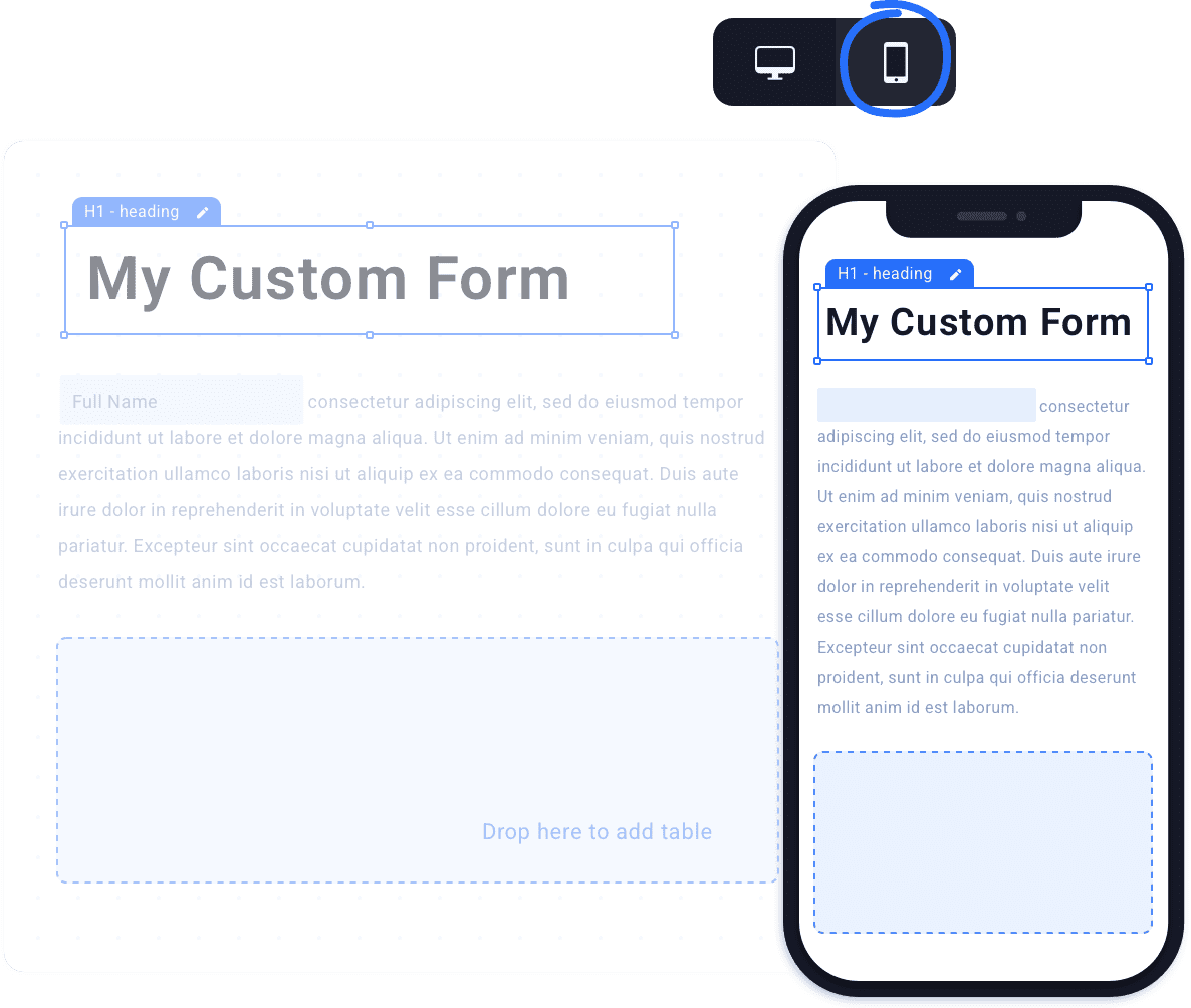 mobile form builder