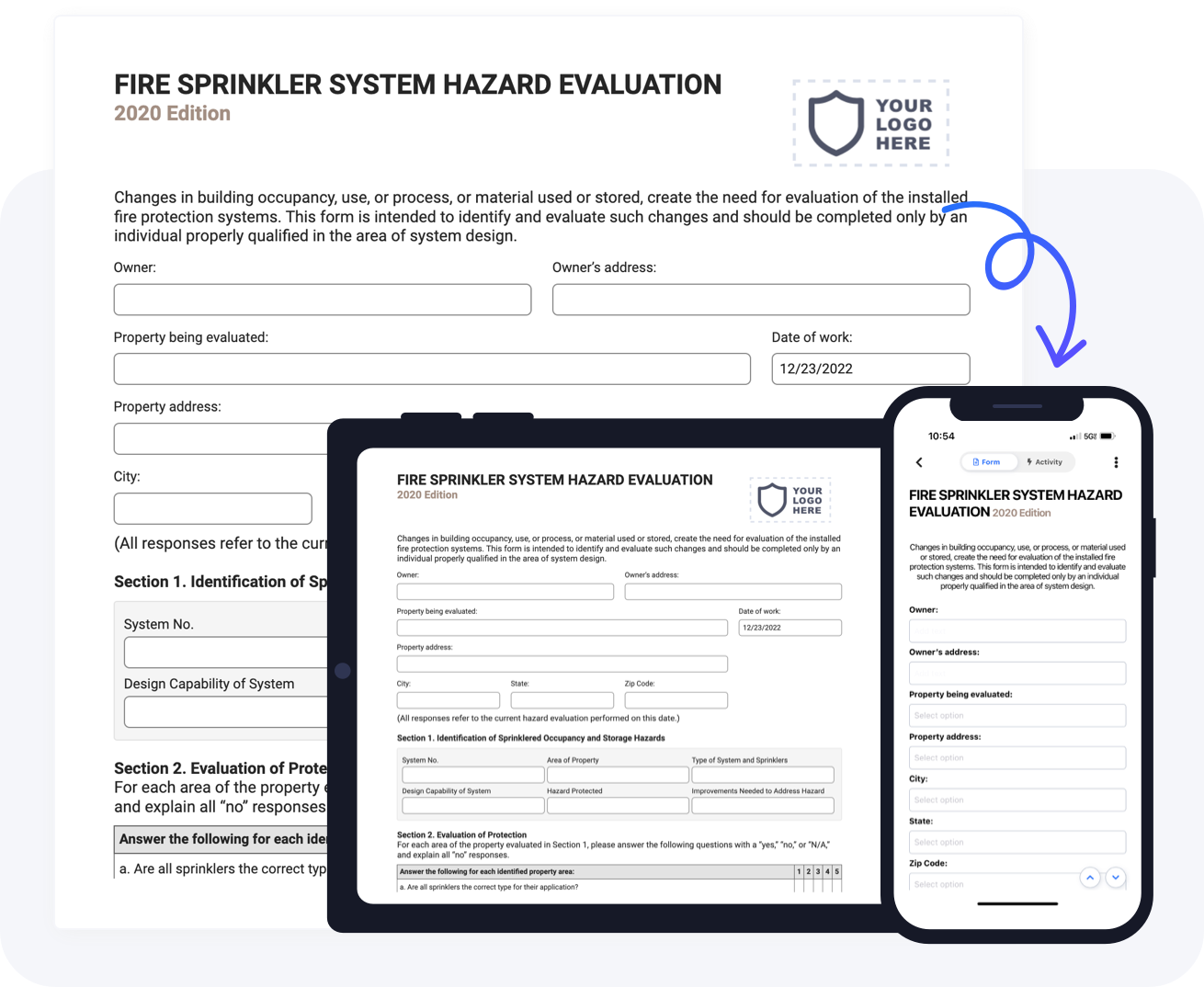 Fire Sprinkler System Hazard Evaluation Form Preview