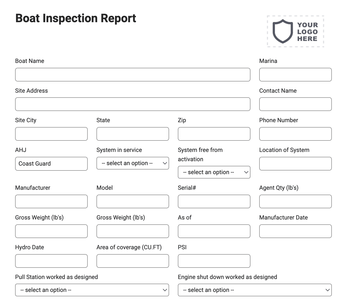 boat inspection report