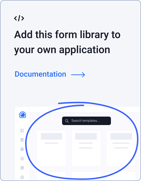 form template library api