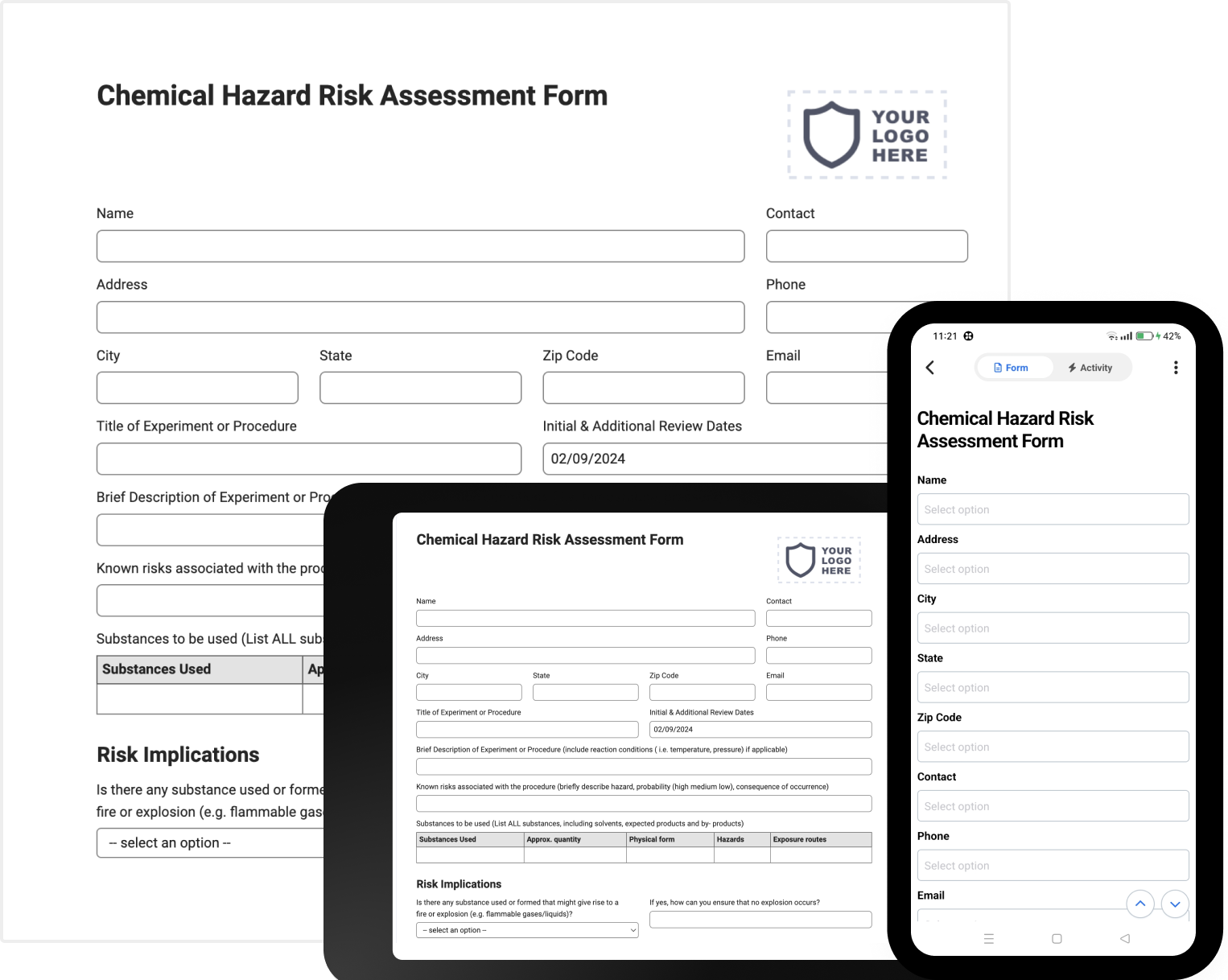 Chemical Hazard Risk Assessment Form