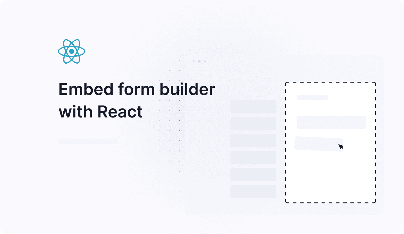embed form builder with react js