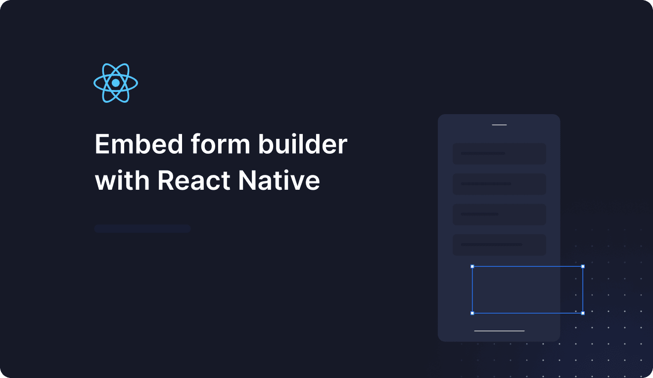 embed form builder with react native