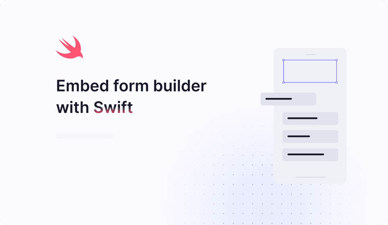 embed form builder with swift